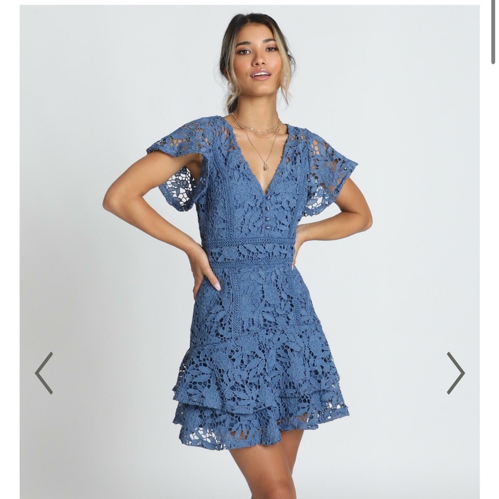 ShowPo - NEW EDITION DRESS IN NAVY LACE